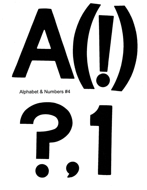 Ellison Die Alphabet & Numbers #4