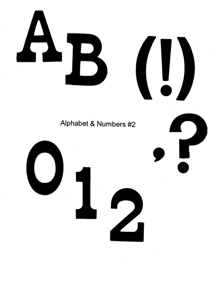 Ellison Die Alphabet & Numbers #2