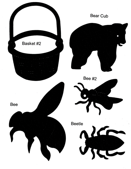 Ellison Die Basket, Bear, Bee, Beetle