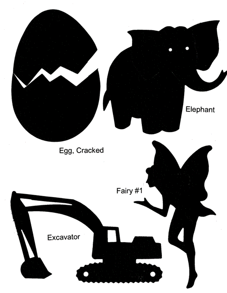 Ellison Die, Egg, Elephant, Fairy, Excavator