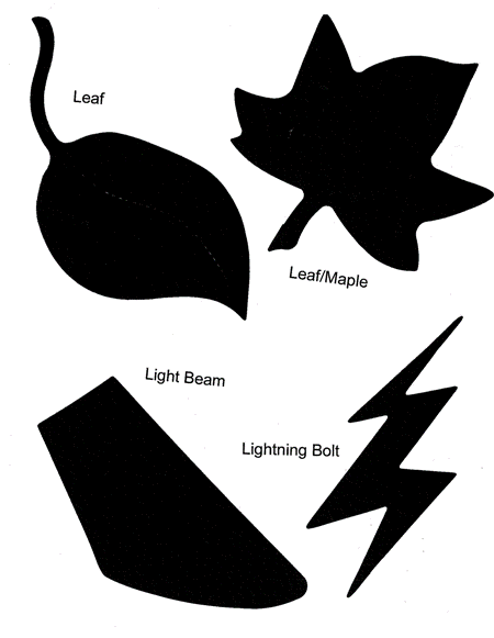 Ellison Die, Leaf, Light Beam, Lightning Bolt