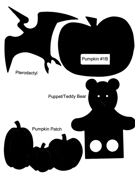 Ellison Die Pterodactyl, Pumpkin, Pumpkin Patch, Puppet Bear