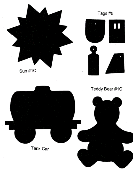Ellison Die Sun, Tags, Tank Car, Teddy Bear