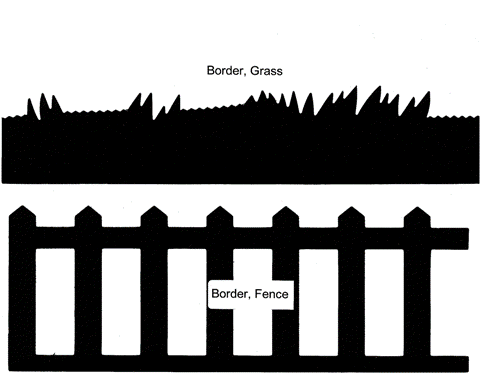 Ellison Die Border Grass; Fence