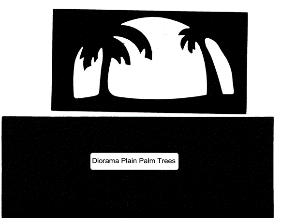 Ellison Die Diorama/Palm Trees